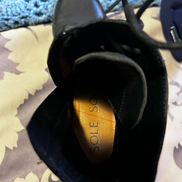 Sole Society brand new leather boots with block heel. genuine leather. - Picture 9 of 9